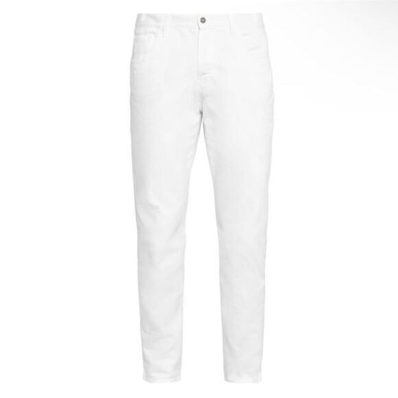 NWT Gucci Men’s Slim Distressed Ankle Jeans in Optical White Size 50 - Picture 3 of 10